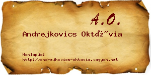 Andrejkovics Oktávia névjegykártya